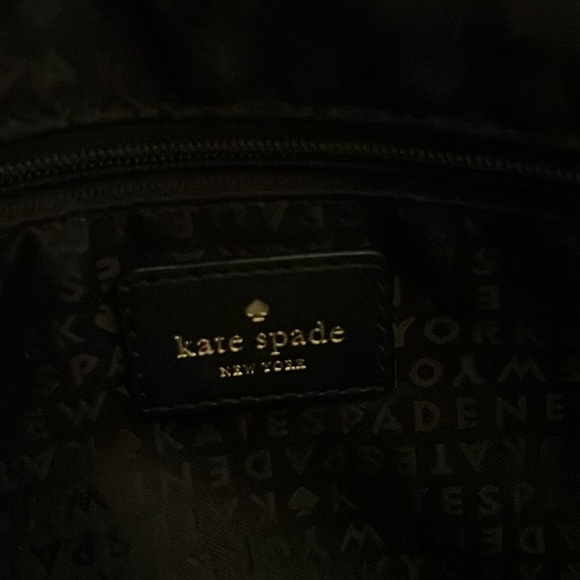 Kate Spade 100% Black Cowhide Leather Crossbody, good condition - Picture 4 of 13